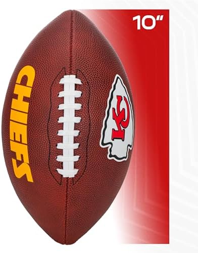 Franklin Sport NFL Team Football - Youth Junior Size Football for Kids - Official NFL Team Logo + Colors Youth Football - Kids NFL Fan Shop Football