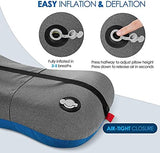 Hikenture Camping Pillow with Removable Cover - Ultralight Inflatable Pillow for Neck Lumbar Support - Upgrade Backpacking Pillow - Washable Travel Air Pillows for Camping, Hiking, Backpacking