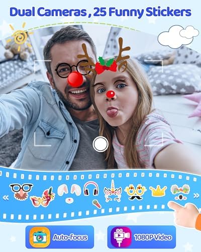 KOKODI Kids Smart Phone, Touchscreen HD Dual Camera Cell Phone for Kids, Christmas Birthday Gifts Dinosaur Child Play Phone for Boys 3-10, Travel Toy Preschool Learning Education Toy