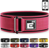 Self-Locking Weight Lifting Belt - Premium Weightlifting Belt for Serious Functional Fitness, Weight Lifting, and Olympic Lifting Athletes - Lifting Support for Men and Women - Deadlift Training Belt