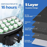 Maelstrom Cooler Bag, 30 Cans Beach Cooler, Large Leakproof Insulated Soft Cooler with Bottle Opener, Ice Chest, Portable Collapsible Cooler for Travel, Camping, Shopping