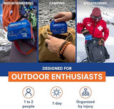 Adventure Medical Kits Mountain Series Medical Kit - Day Tripper Lite - Emergency Medical First Aid Kit - For 2 People for 1 Day - Comes with Bandages, Medication & More - 59 Pieces
