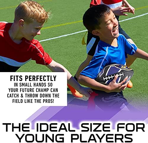 Franklin Sports NFL Team Footballs - Rubber Youth Mini Footballs for All NFL Teams - Kids Junior 8.5" Football - Official NFL Licensed Footballs