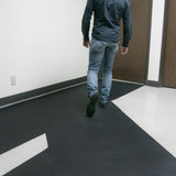 Rubber-Cal "Ramp-Cleat" Non-Slip Outdoor Rubber Mats - 1/8 in x 3 ft x 8 ft Floor Mat