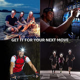 Lepro LED Headlamp Rechargeable - Super Bright Head Lamp with 5 Modes for Camping & Hiking Gear Essentials, IPX4 Waterproof Headlight Flashlight with Red Light, USB Cable Included