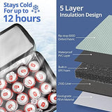 Maelstrom Soft Cooler Bag,Collapsible Soft Sided Cooler,24/30/60/75 Cans Beach Cooler,Ice Chest,Large Leakproof Camping Cooler,Portable Travel Cooler for Grocery Shopping,Camping,Road Trips