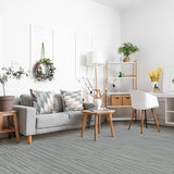 Sorbus 48Sq. Ft. Wood Grain Floor Tiles Foam Mat EVA Interlocking Mats Tile 3/8-Inch Thick Flooring Wood Puzzle Exercise Mats w/Borders - Home Playroom Basement, Apartment, Trade Show, Baby, Dance