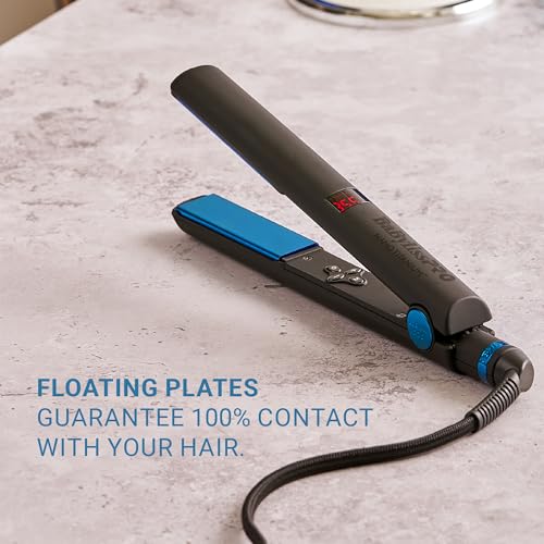 BaBylissPRO Nano Titanium Flat Iron Hair Straightener Limited Edition in Black, 1" Digital Styling Iron, Pro Tool for Salon Results for All Hair Types