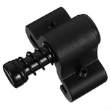 Oniissy Aluminum Barn Door Stopper Adjustable Sliding Hardware Accessories Easy Install, Prevent Wheels From Sliding Out, Black