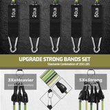 VEICK Resistance Bands, Exercise Bands, Workout Bands Set for Working Out with Handles for Men Women, Elastic Exercising Bands for Fitness Weights Work Out at Home Gym