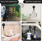 Vashly Heavy Duty Suction Cup 6 Pcs Strong Suction Cups with Hooks and 6 Pcs Tarp Clips Deavy Duty Lock Grip for Car Awning Boat Camping