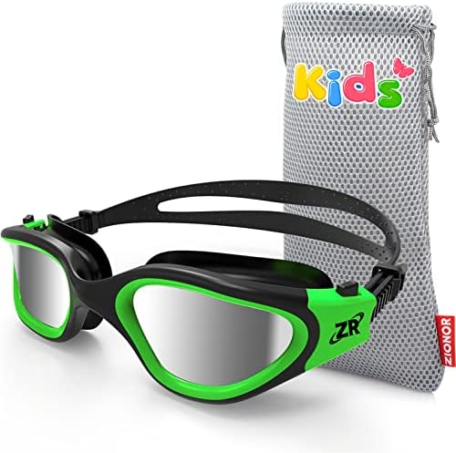 ZIONOR Kids Swim Goggles, G1 MINI UV Protection Anti-Fog Polarized Swimming Goggles for Age 6-14