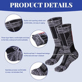 Jspupifip Unisex Waterproof Socks Water Resistant Socks Waterproof Breathable Hiking Wading Skiing Fishing Sock for Men Women