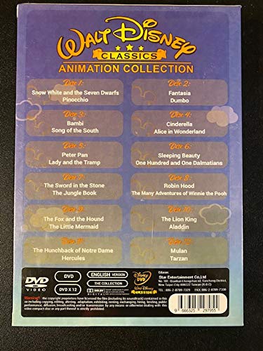 WALT DISNEY CLASSICS ANIMATION COLLECTION: 24 DISNEY GREATEST