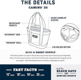 YETI Camino 35 Carryall with Internal Dividers, All-Purpose Utility, Boat and Beach Tote Bag, Durable, Waterproof