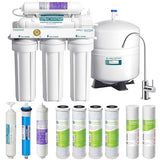 APEC Water Systems ROES-PH75 Essence Series Top Tier Alkaline Mineral pH+ 75 GPD 6-Stage Certified Ultra Safe Reverse Osmosis Drinking Water Filter System with Extra High Capacity Filter Set Stage 1-3