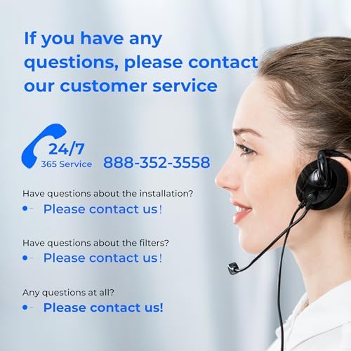 Waterdrop WD-G2CF Filter, Replacement for WD-G2-W, WD-G2-B, WD-G2P600-W Reverse Osmosis System,12-Month Lifetime