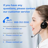 Waterdrop WD-G2CF Filter, Replacement for WD-G2-W, WD-G2-B, WD-G2P600-W Reverse Osmosis System,12-Month Lifetime