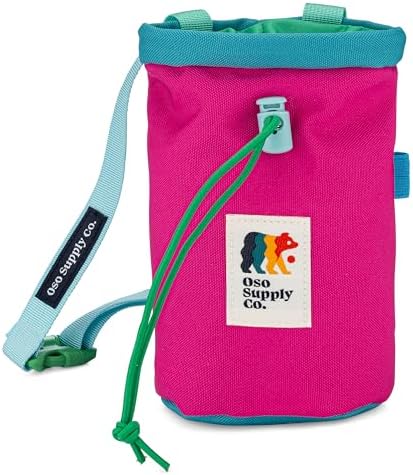 Classic Chalk Bag for Rock Climbing, Bouldering Chalk Bag Bucket with Quick-Clip Belt, Zippered Pockets and Pouch - Perfect Indoor/Outdoor Rock Climbing Gear Equipment