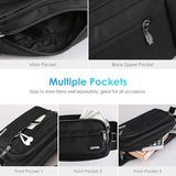 AGPTEK Fanny Pack for Women Men, RFID Large Capacity Waist Wallet Bag, Adjustable & Waterproof Bum Belt Pouch for Travel, Running, Shopping, Hiking, Dog Walking, Cycling, Climbing