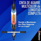 Razor A5 Lux Kick Scooter for Kids Ages 8+ - 8" Urethane Wheels, Anodized Finish Featuring Bold Colors and Graphics, for Riders up to 220 lbs