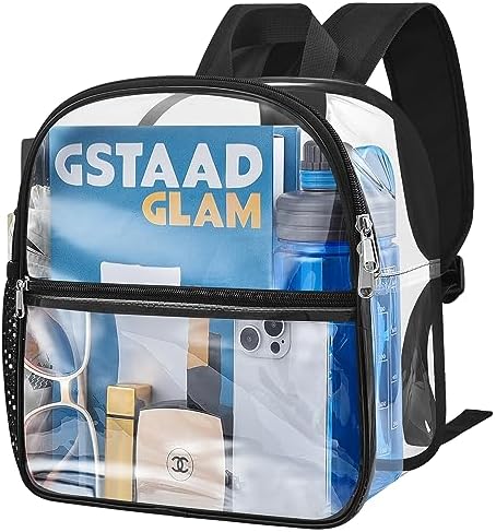 Oraben Clear Backpack for Stadium Events Stadium Backpack Waterproof 12x6x12 Clear Bag for Adult Concert Sport Work