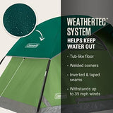 Coleman Sundome 6-Person Tent with Rainfly, Weatherproof Tent Sets Up in 10 Mins