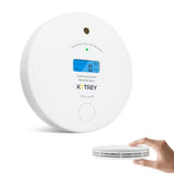 Smoke and Carbon Monoxide Detector, 10 Year Battery Operated Combo Smoke Alarm and CO Monitor with Digital Display and LEDs, Portable Combination Detector for Home and Travel