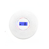 Exhaust Alarm with Visual LCD Display Double Transducer Detection Structure Loud 85dB for Indoor Observing Battery Propelled Exhaust Together