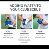 Golf Club and Golf Ball Cleaning Bag, Waterproof Clean Face Technology Liner, Detachable Clip, Machine Washable, Cleans Club Grooves, Dry Exterior (Neoprene or Microfiber Option Available)