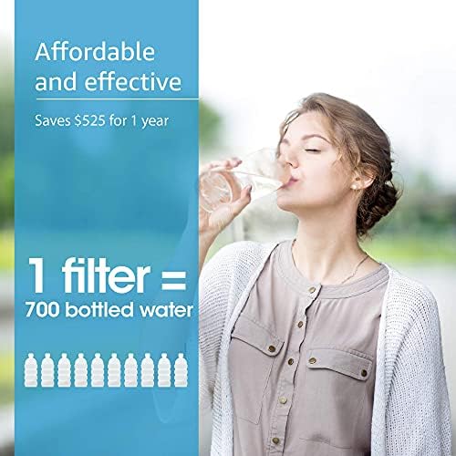 AQUA CREST Faucet Filter Replacement for Brita® Faucet Filter, Brita® 36311 On Tap Water Filtration System, Brita® FR-200, FF-100 Replacement Filter, White (Pack of 2)