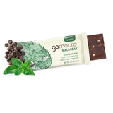 GoMacro MacroBar Organic Vegan Protein Bars - Mint Chocolate Chip, 2.3 Ounce Bars, (Pack of 12)