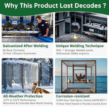 AMAGABELI GARDEN & HOME Hardware Cloth 1/2 inch 48 x 100 ft Galvanized 19 Gauge Chicken Wire Fence Welded Wire Fencing Mesh Roll Gopher Wire Rabbit Wire Snake Fence Poultry Netting Cage Screen JW008