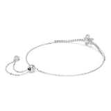 Swarovski Ariana Grande x bracelet, Mixed cuts, Flower, Multicolored, Rhodium plated