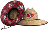 FOCO Men's NFL Team Logo Floral Lifeguard Beach Straw Sun Hat