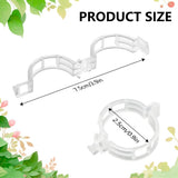 Plant Support Clips, Reusable Garden Clips for Securing Plants (100, White)