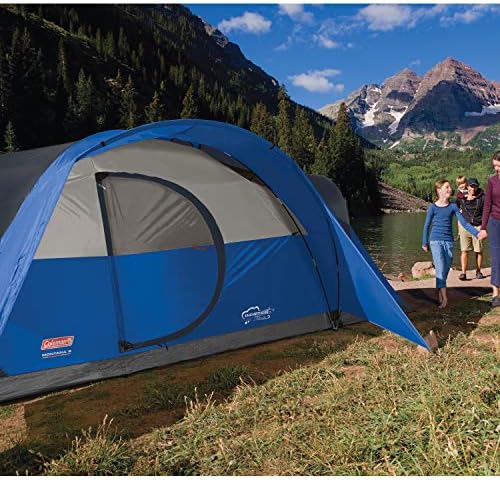 Coleman Montana Camping Tent, 6/8 Person Family Tent with Included Rainfly, Carry Bag, and Spacious Interior, Fits Multiple Queen Airbeds and Sets Up in 15 Minutes