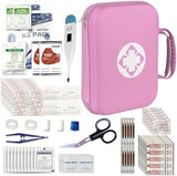 Portable-Home First-Aid Emergency-Kit Car-Travel - 299Pcs Urgent Basic First Aid Set Earthquake Emergency Kit Outdoor Backpacking Gear for Hiking Office Pink YIDERBO