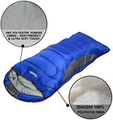 0 Degree Winter Sleeping Bags for Adults Camping (450GSM) - Temp Range (5F–32F) Portable Waterproof Compression Sack- Camping Sleeping Bags for Big and Tall in Env Hoodie: Backpacking Hiking 4 Season
