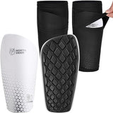 Northdeer Soccer Shin Guards for Kids Adults. Sleeves with Optimized Insert Pocket - Protective Soccer for Boys Girls Men