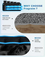 Fragraim Adjustable Ankle Weights 1-3/4/5/6/8/10/12/15/20 LBS Pair with Removable Weight for Jogging, Gymnastics, Aerobics, Physical Therapy