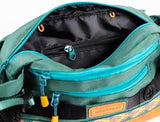 Wilderdog Mega Hip Pack with 3-Liter Capacity, Two Mesh Water Bottle Pockets, Interior Key Loops, Adjustable Straps, and Poop Bag Dispenser (Pacific Blue)