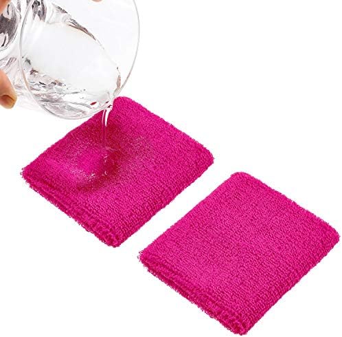 Bememo 6 Pcs Neon Sports Sweatbands Set Paris Sports Competitions Sweatbands 2 Headband 4 Wristbands Breathable Terry Cloth Athletic Bands for Basketball Tennis Costumes Cosplay