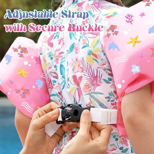 HeySplash Swim Vest for Kids, Toddler Pool Floaties Fit 20-50/70 Lbs, Children Swimming Vest with Adjustable Strap, Swim Jacket Water Wing Arm Float, Puddle Sea Beach Boat Jumper Boy Girl Baby