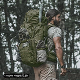 Mardingtop 75L Molle Hiking Internal Frame Backpacks with Rain Cover for Camping,Backpacking,Travelling