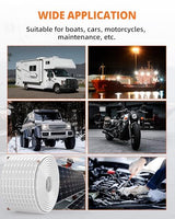 10 Gauge Marine Wire, 10/2 Duplex Marine Grade Cable, IP68 Waterproof/Oxygen-Free Tinned Copper Stranded PVC 10 AWG Wire for Boat, Automotive, RV, Solar, LED Strips (100FT/30M)