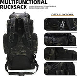 100L Camping Hiking Backpack,Molle military Tactical rucksack backpack,Waterproof Lightweight Hiking Backpack