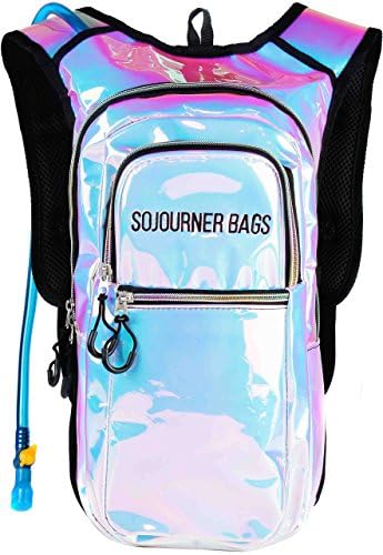 Sojourner Hydration Pack, Hydration Backpack - Water Backpack with 2l Hydration Bladder, Festival Essential - Rave Hydration Pack Hydropack Hydro for Hiking, Running, Biking, Festival Gear