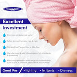 Crystal Quest Bath Ball Water Filter for Bathtub - 3-Stage Filtration, Removes Chlorine, Chloramine & Byproducts, 2,500 Gallons, BPA Free, pH Balanced Water, Fits All Tubs, Easy Install, Built in USA