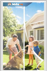 Magnetic Screen Door, Keep Bugs Out, Pet & Kid Friendly，Works with Front Doors, Sliding Doors,Fit Door Size 29 x 80 Inches White